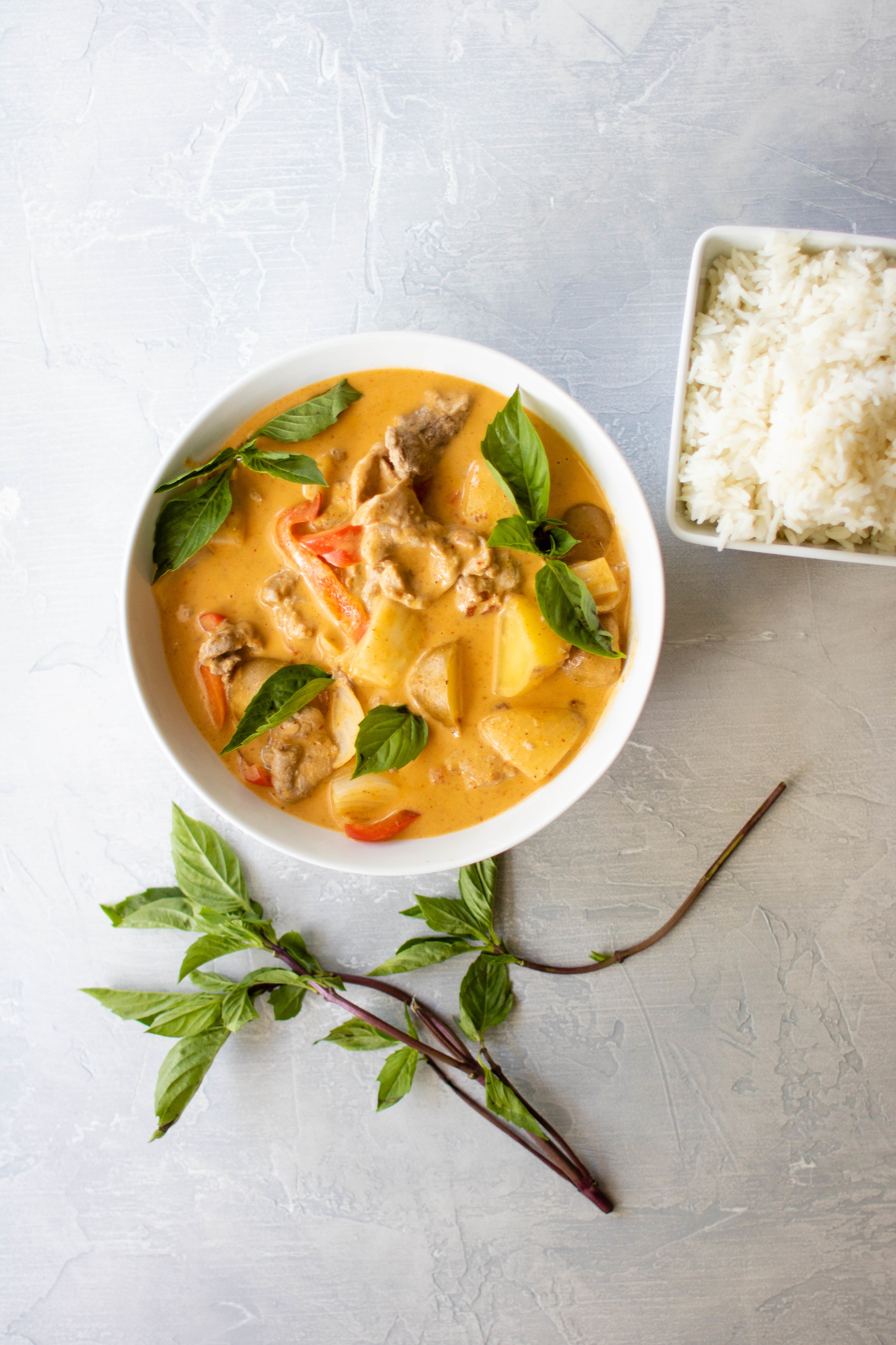 easy thai panang curry with pork | So Much Food