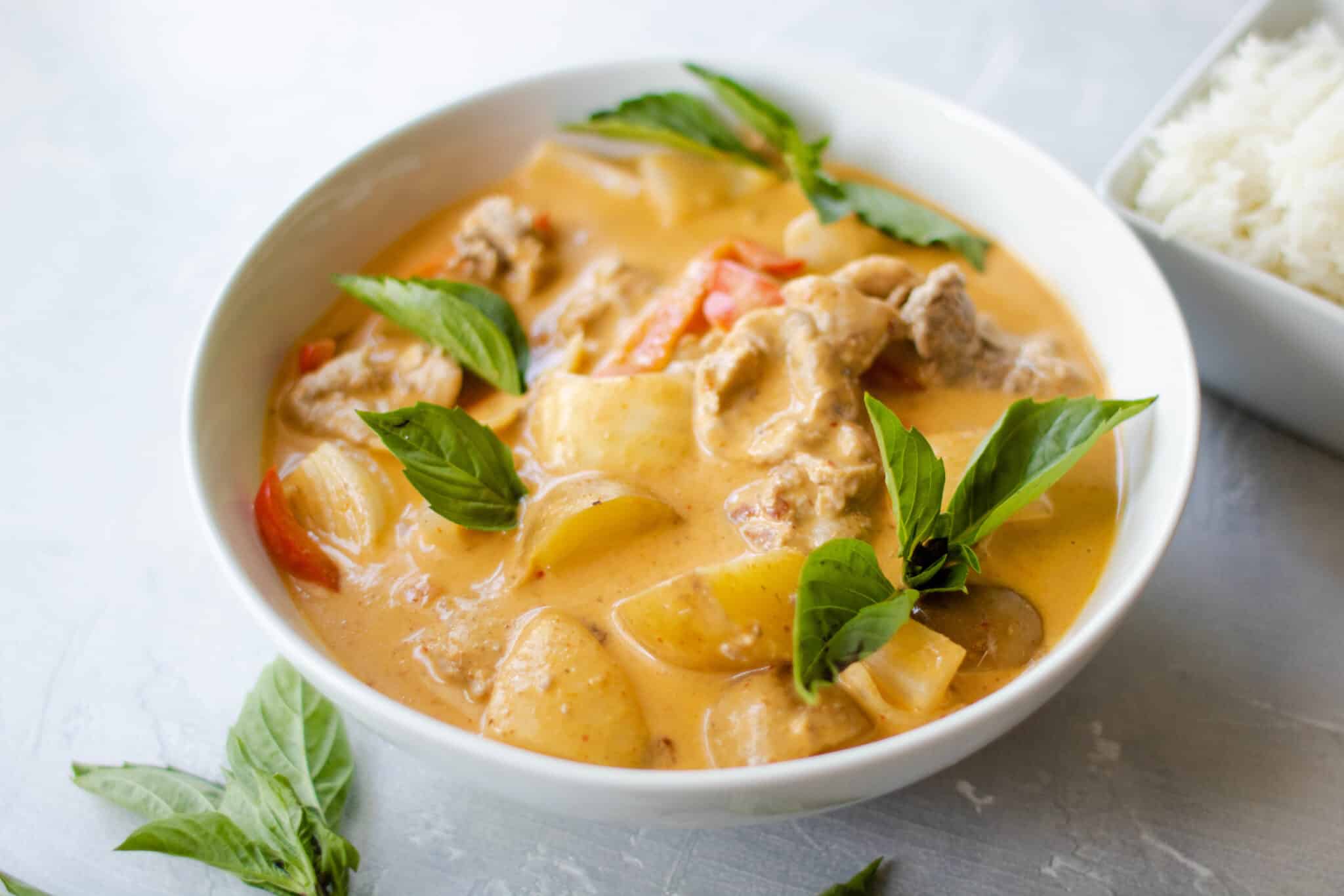 easy thai panang curry with pork | So Much Food