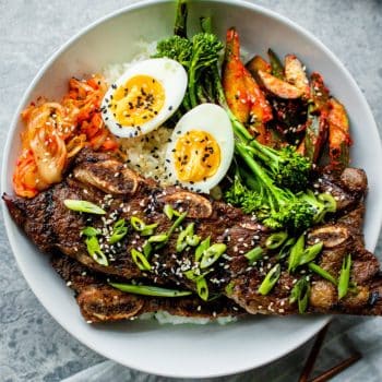 korean bbq short rib bowls