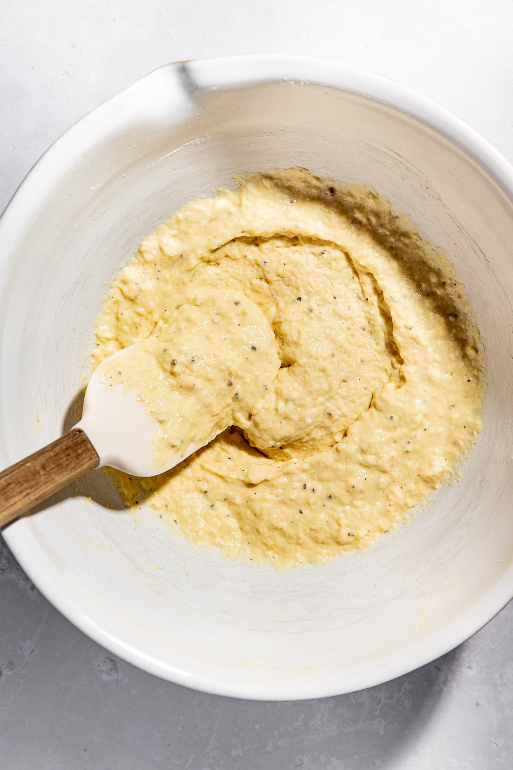 spaetzle batter after mixing
