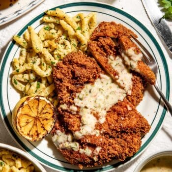 crispy pork schnitzel