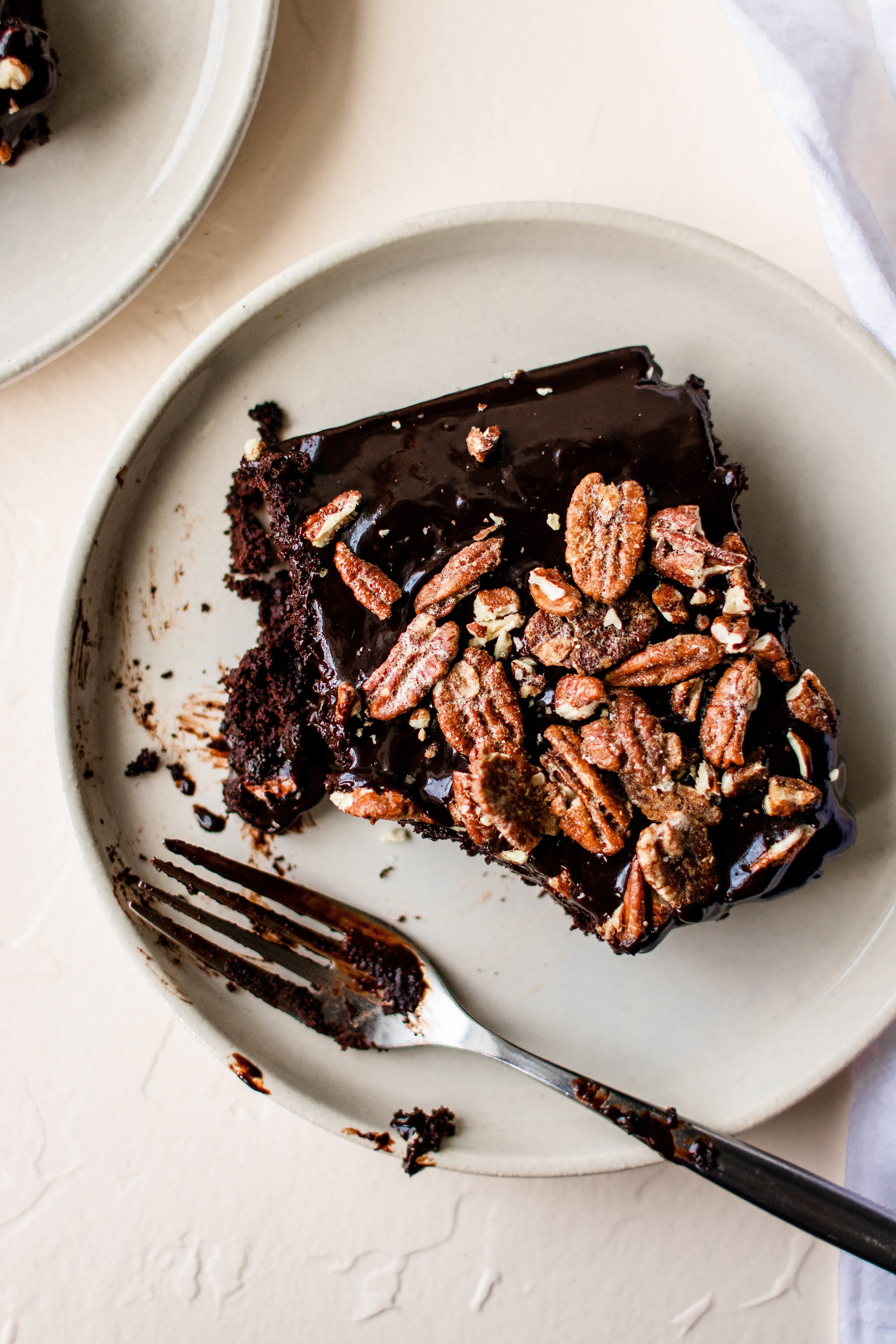 Almond Texas Sheet Cake for Two