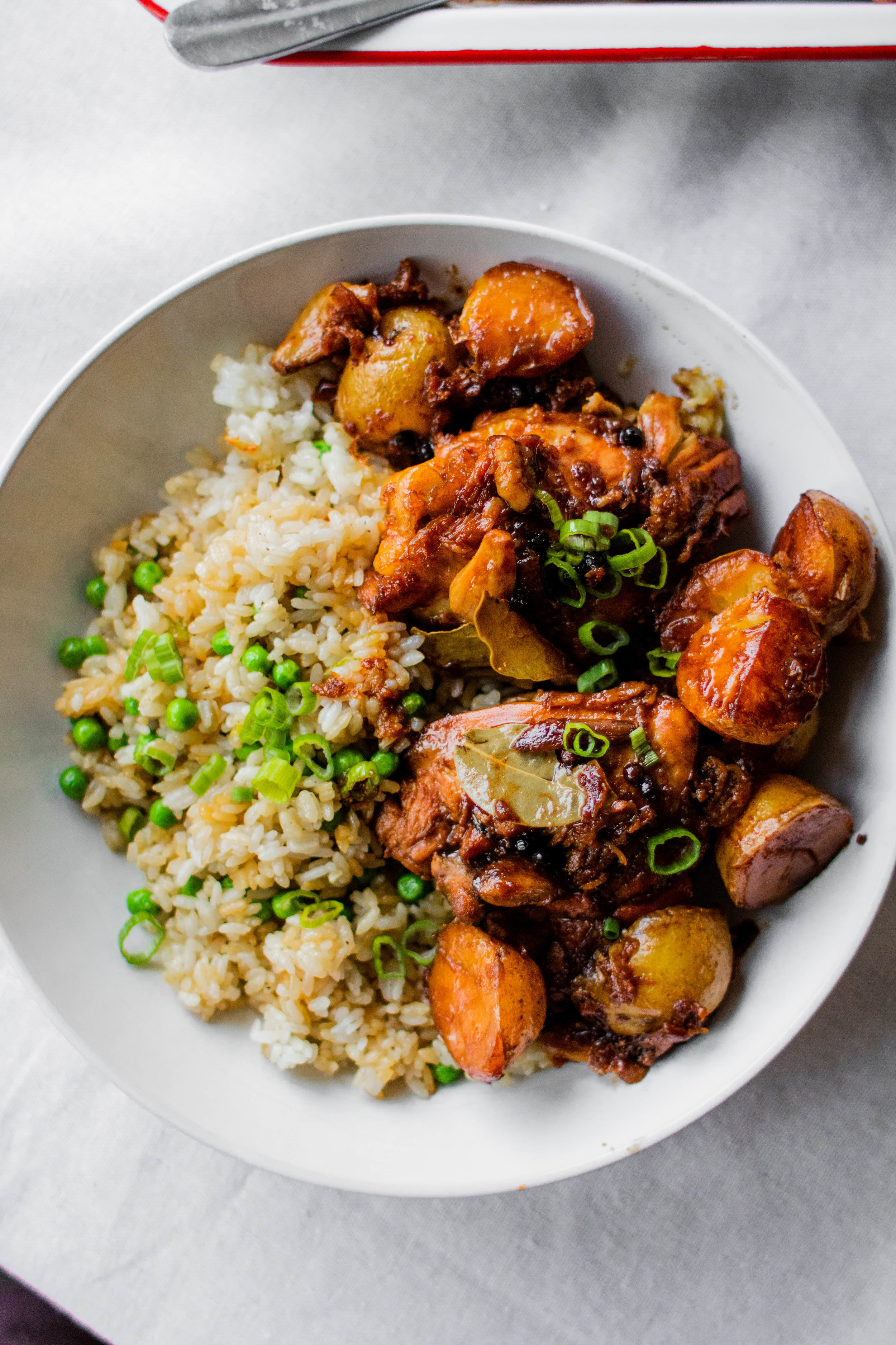 We've got Chicken Adobo Rice Bowls available from our kitchen at