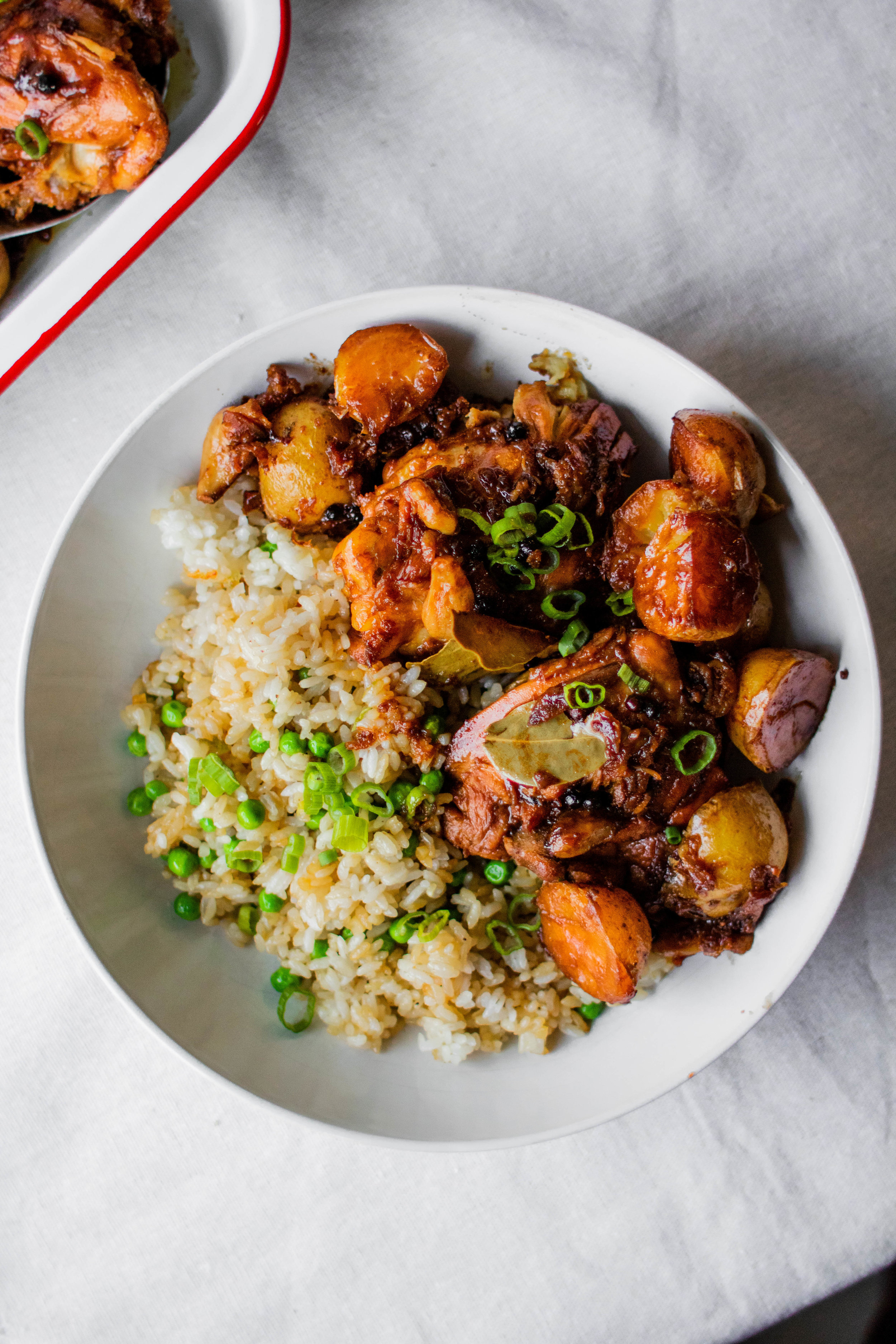 easy chicken adobo with garlic rice | So Much Food