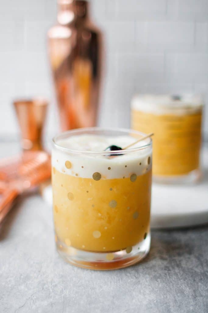 passion fruit whiskey sour