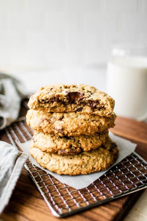 nutella stuffed oatmeal chocolate cookies | So Much Food