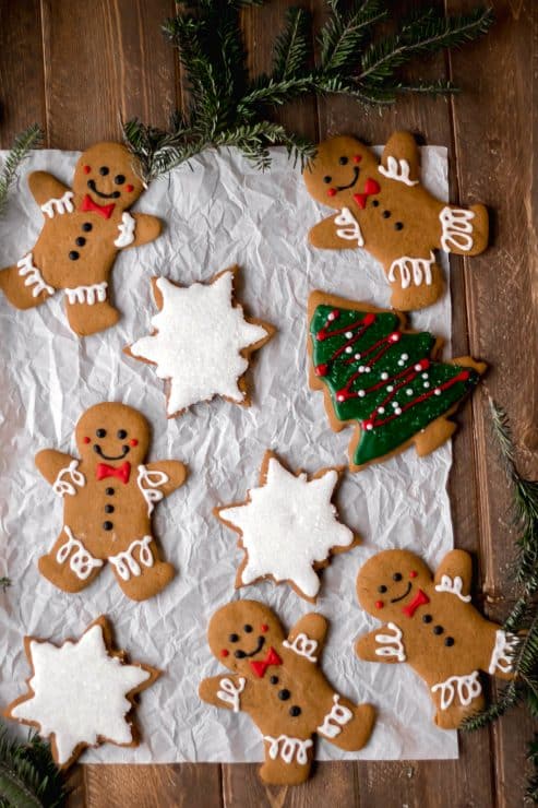 soft gingerbread cookies with cream cheese icing | So Much Food