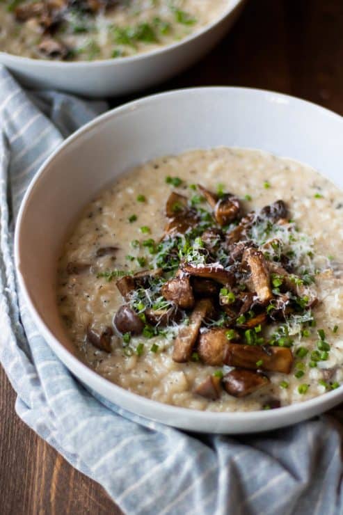 truffle mushroom risotto - Easy Vegetarian Dinner Recipes