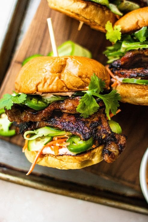 grilled pork banh mi