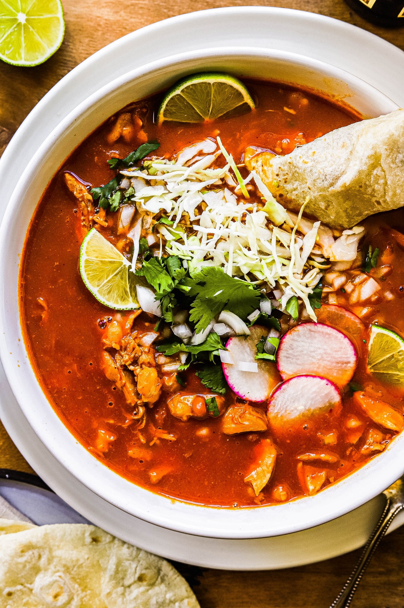 Red Pozole with Chicken Recipe | So Much Food