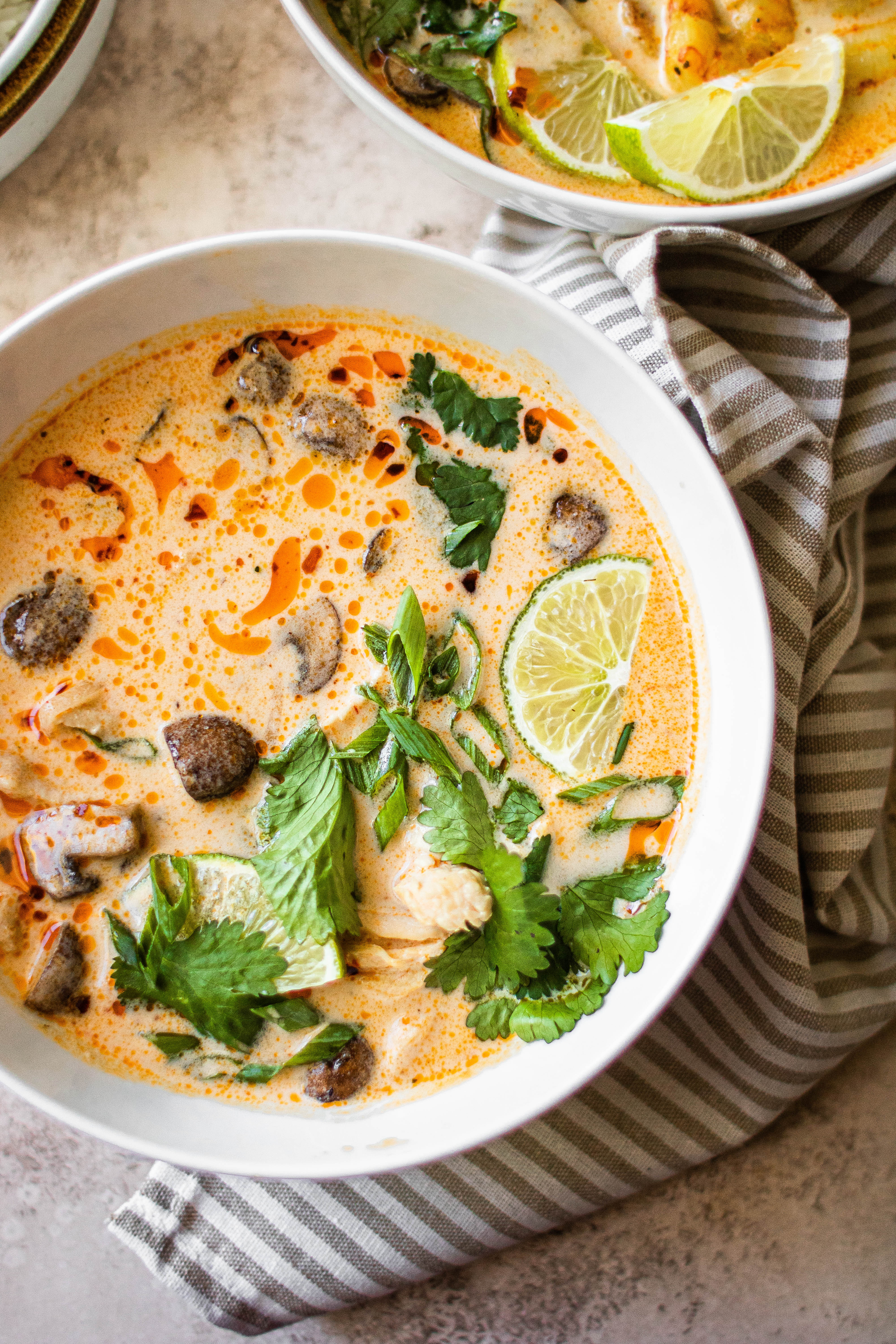 Grilled Shrimp in a Spicy Coconut Milk Broth - The Original Dish