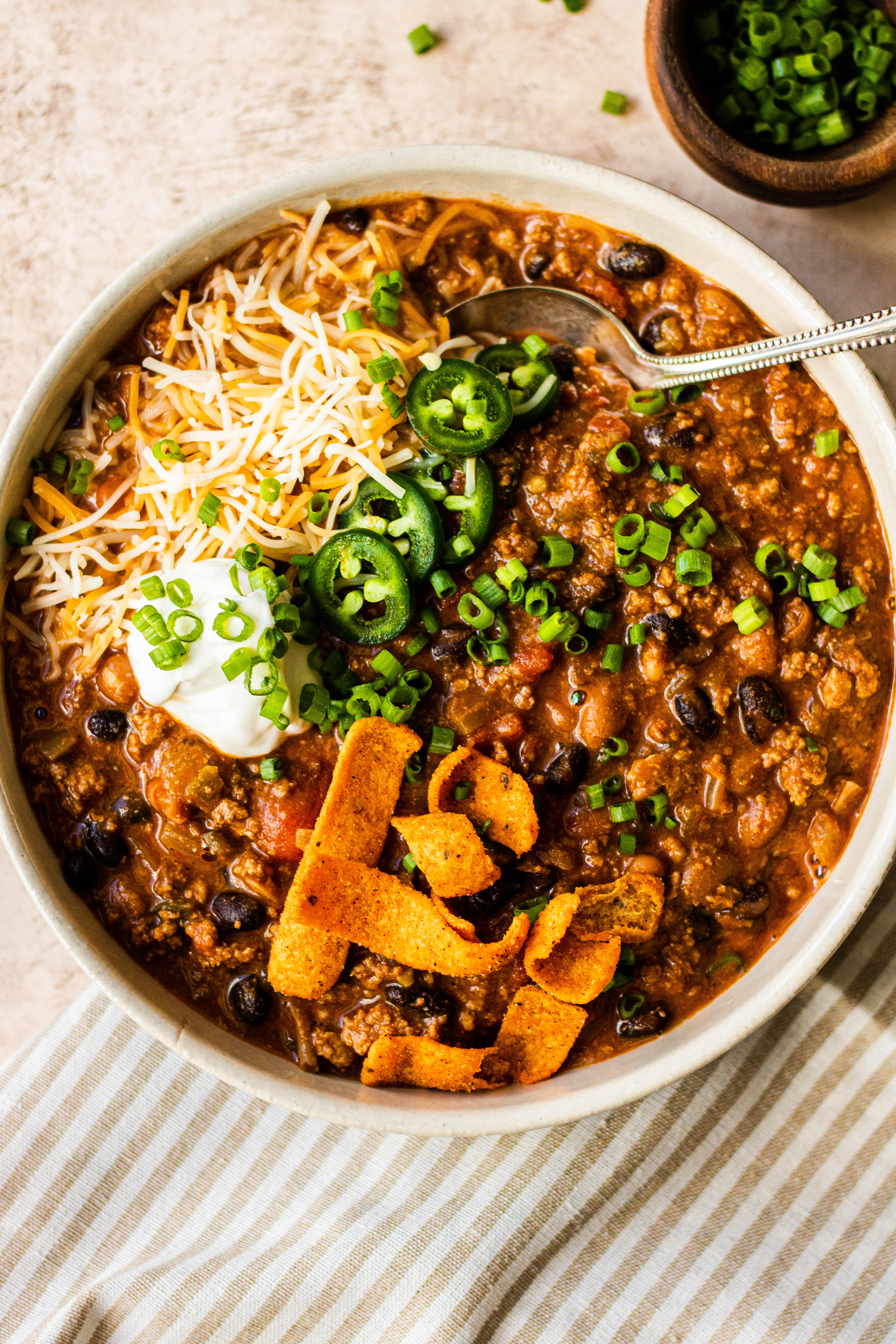 30 Minute Ground Turkey Chili Recipe - Taste and Tell