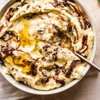 caramelized onion mashed potaotes