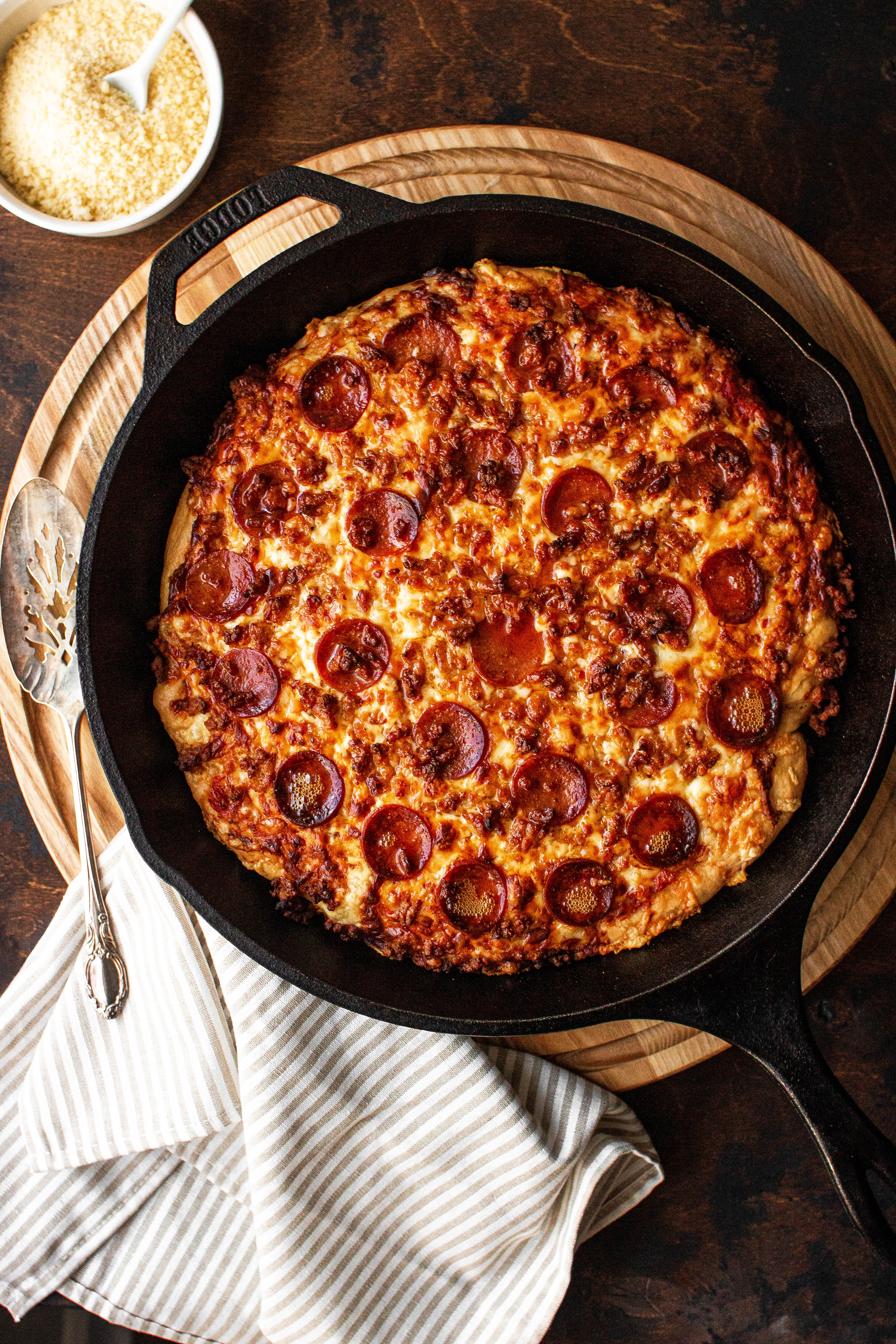 Cast Iron Skillet Pizza Two Ways