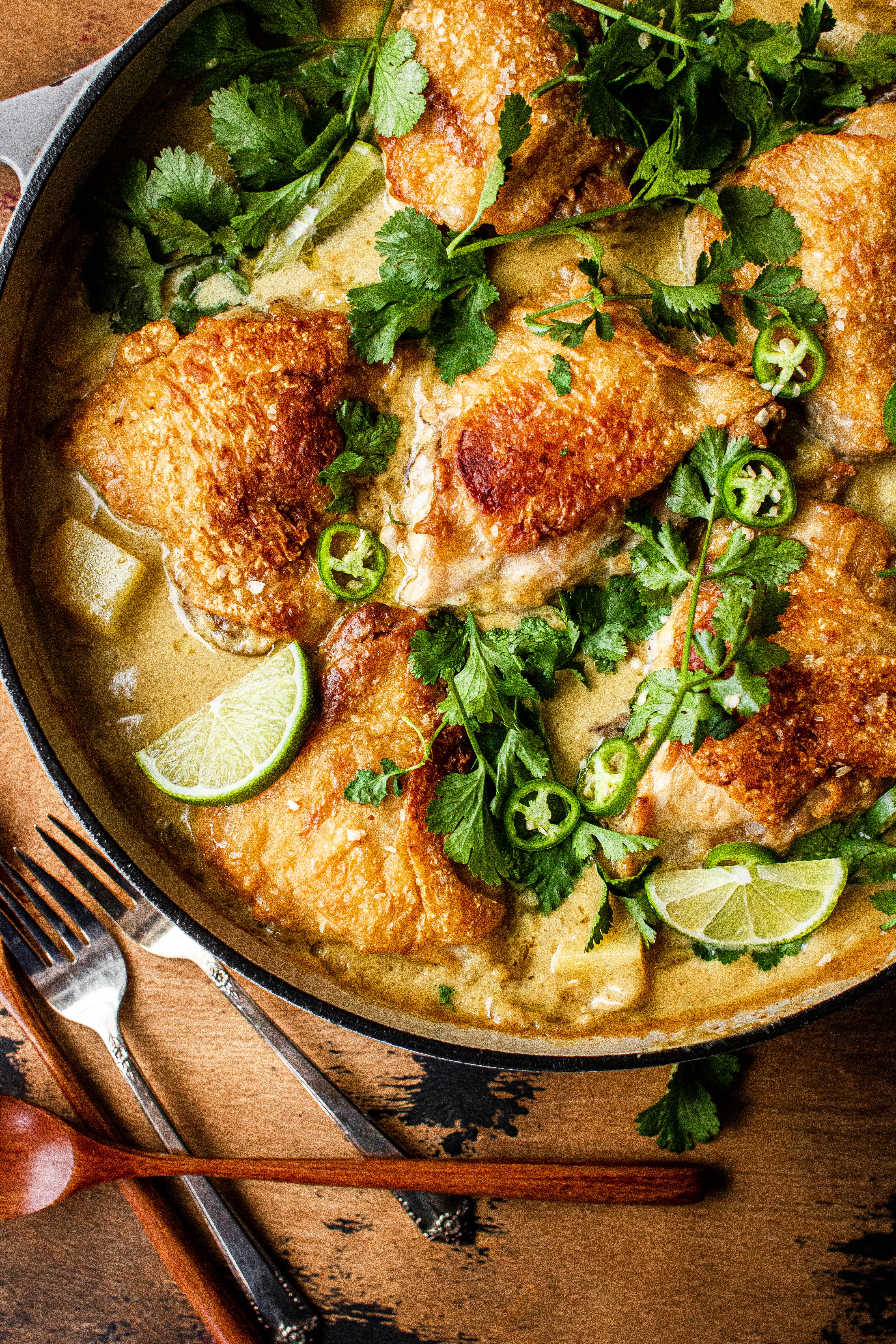 Coconut Milk-Braised Chicken