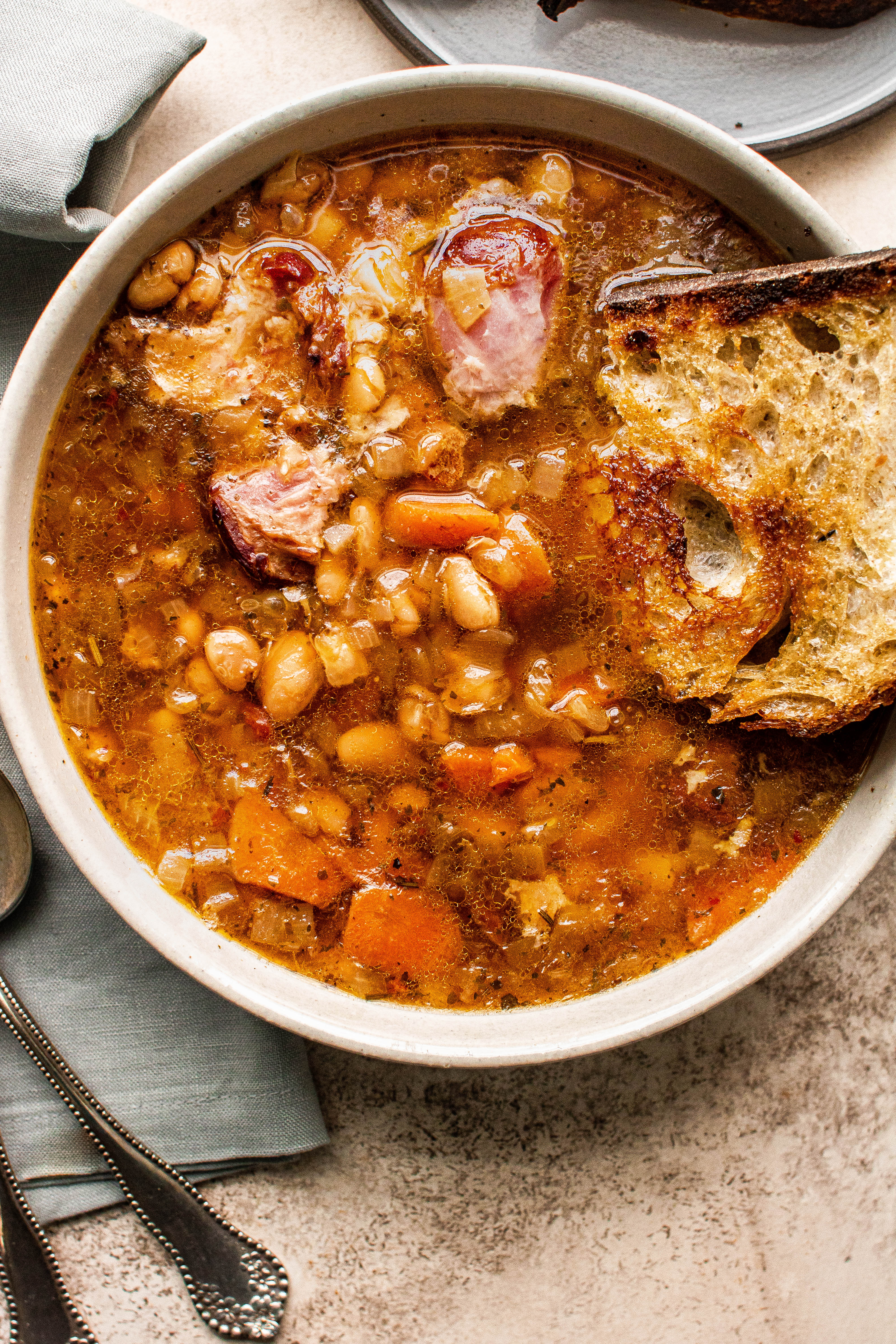 Instant pot recipe for ham and bean soup sale