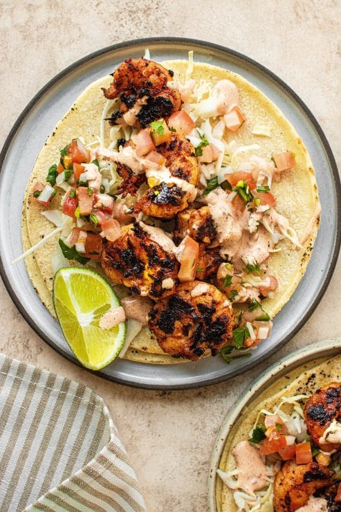 chile lime shrimp tacos