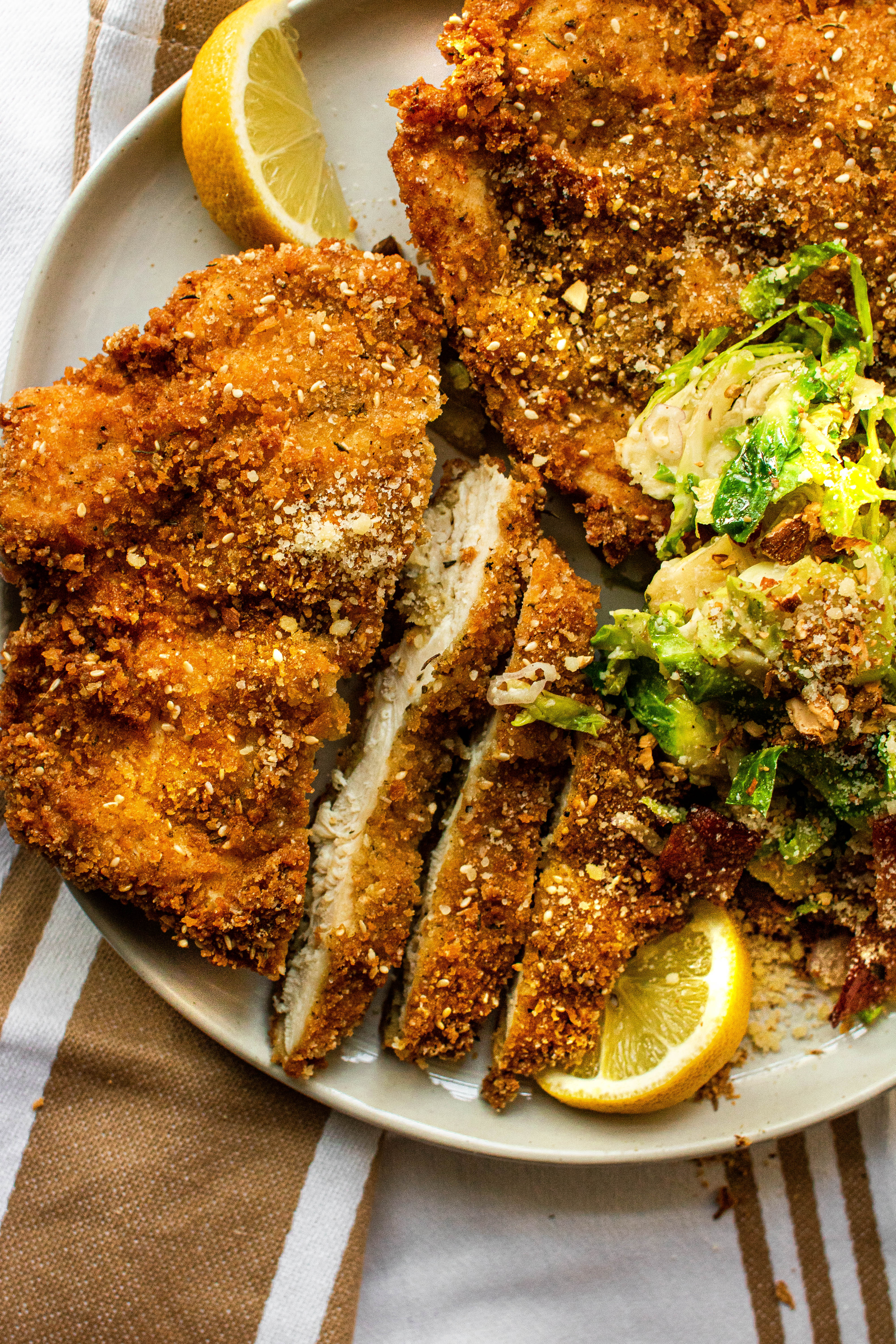 crispy chicken schnitzel