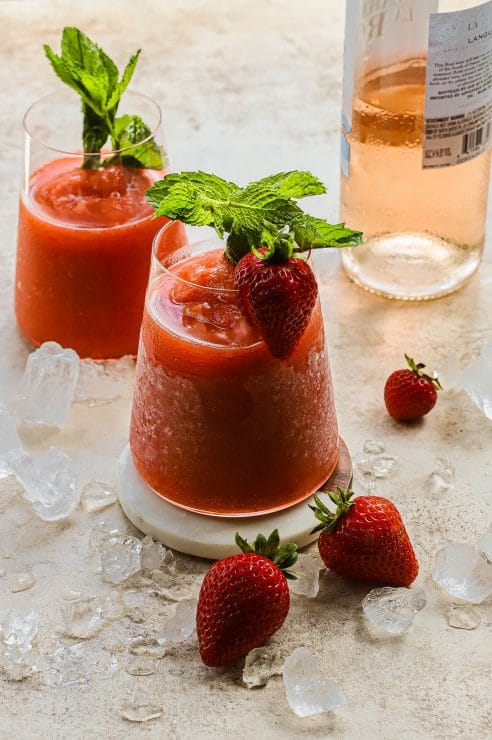 strawberry peach frose