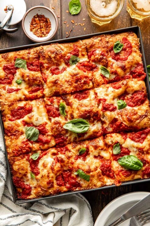 Grandma-style pizza recipe