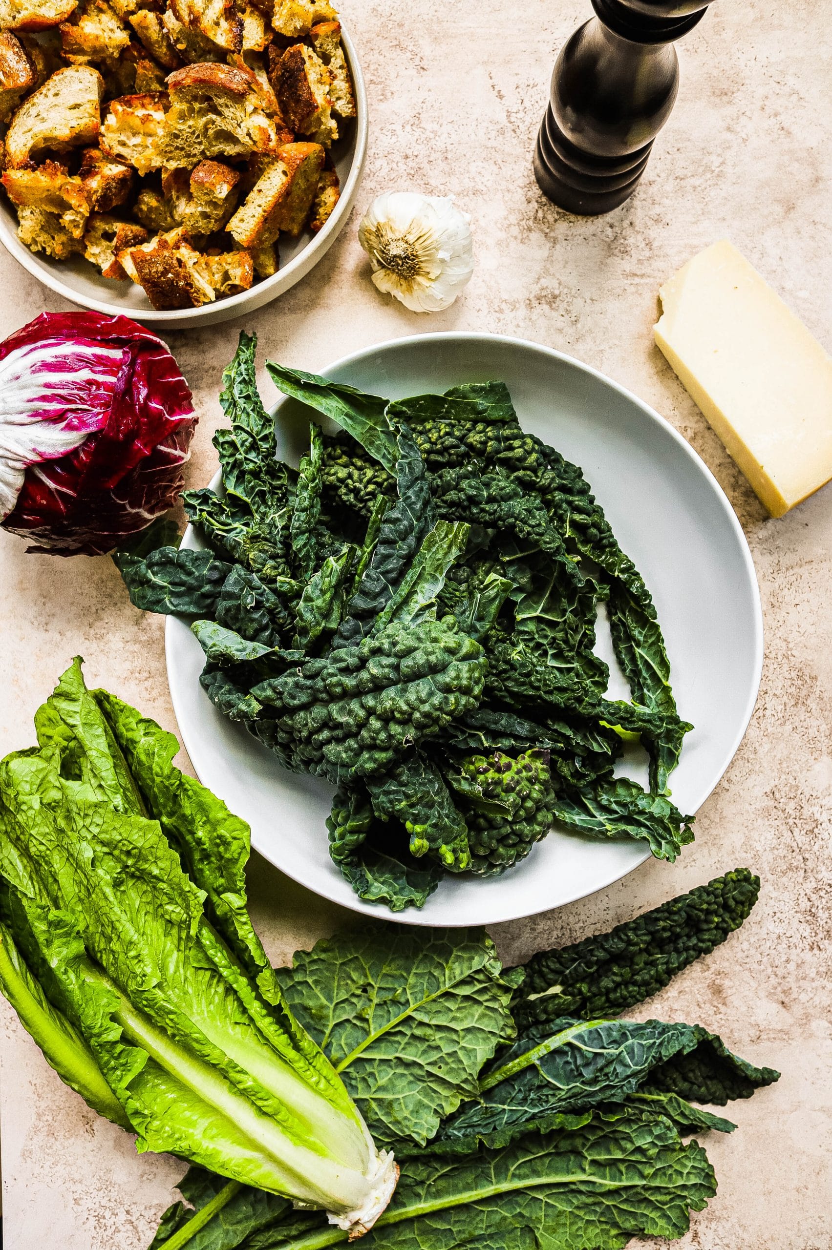 kale caesar salad