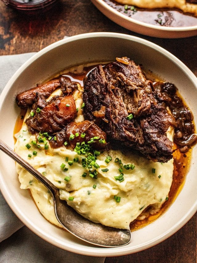 red wine braised beef