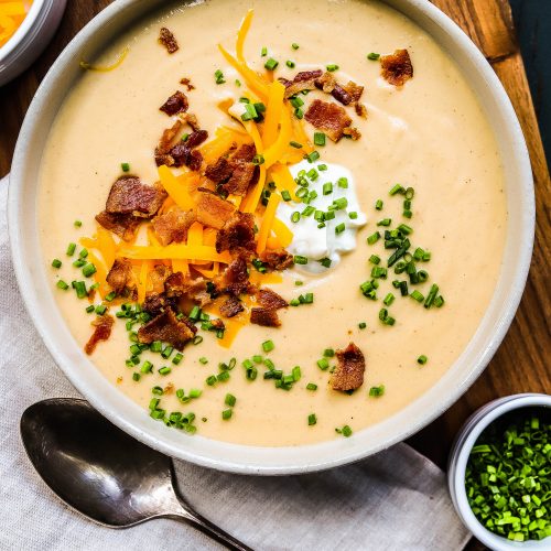 Creamy Loaded Cauliflower Soup | So Much Food