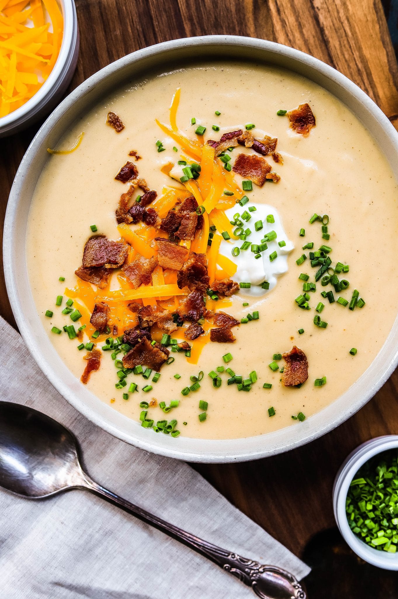 Creamy Loaded Cauliflower Soup | So Much Food