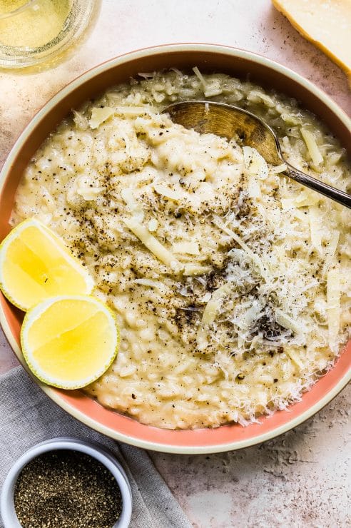 cacio e pepe risotto