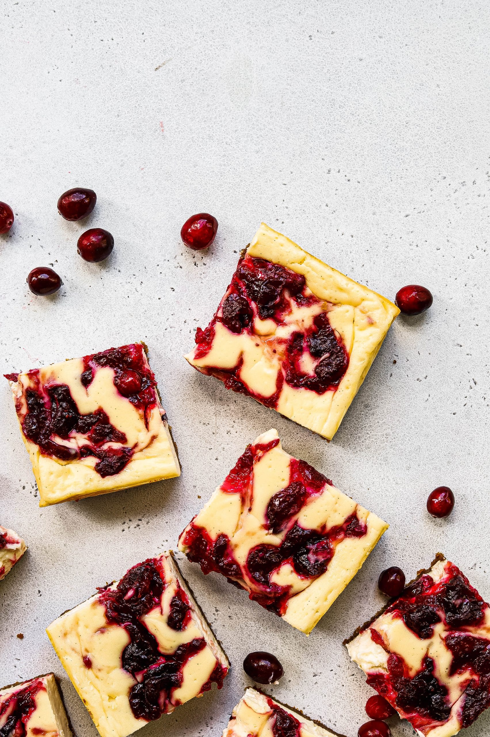 cranberry cheesecake bars