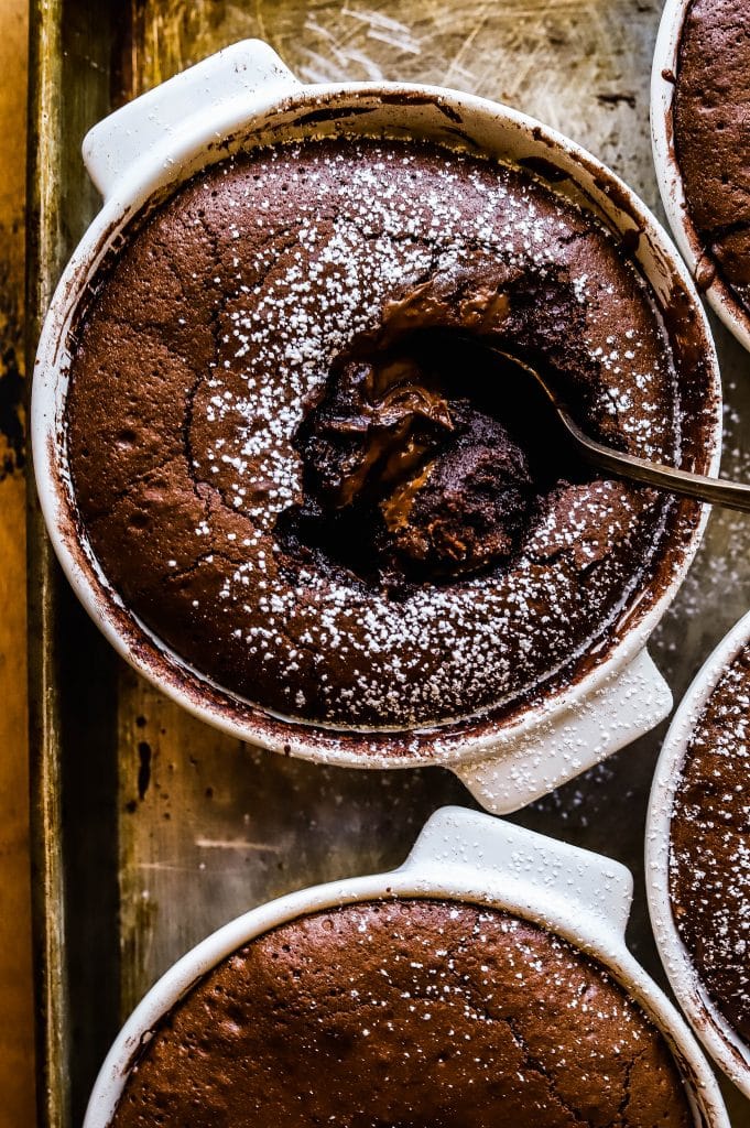 nutella chocolate lava cakes