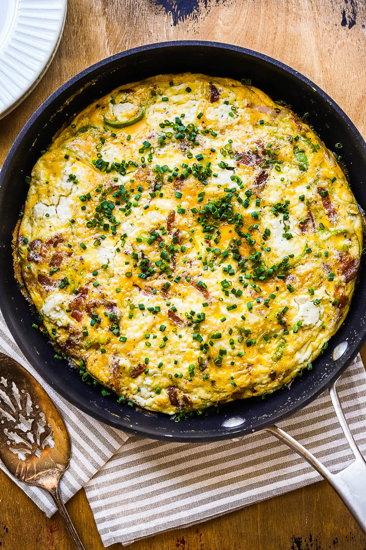 bacon leek frittata recipe - easter brunch ideas