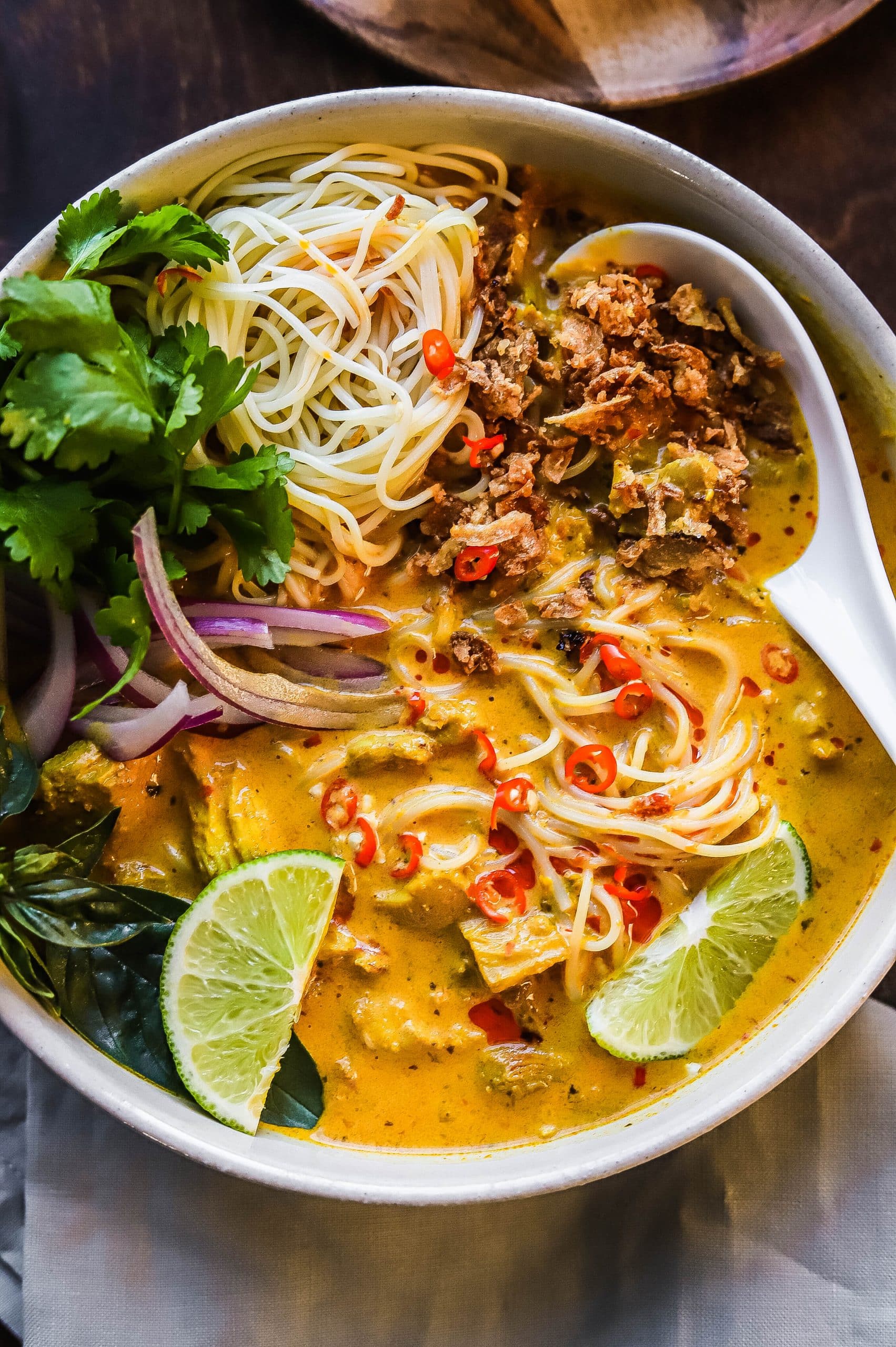 chicken curry noodle soup