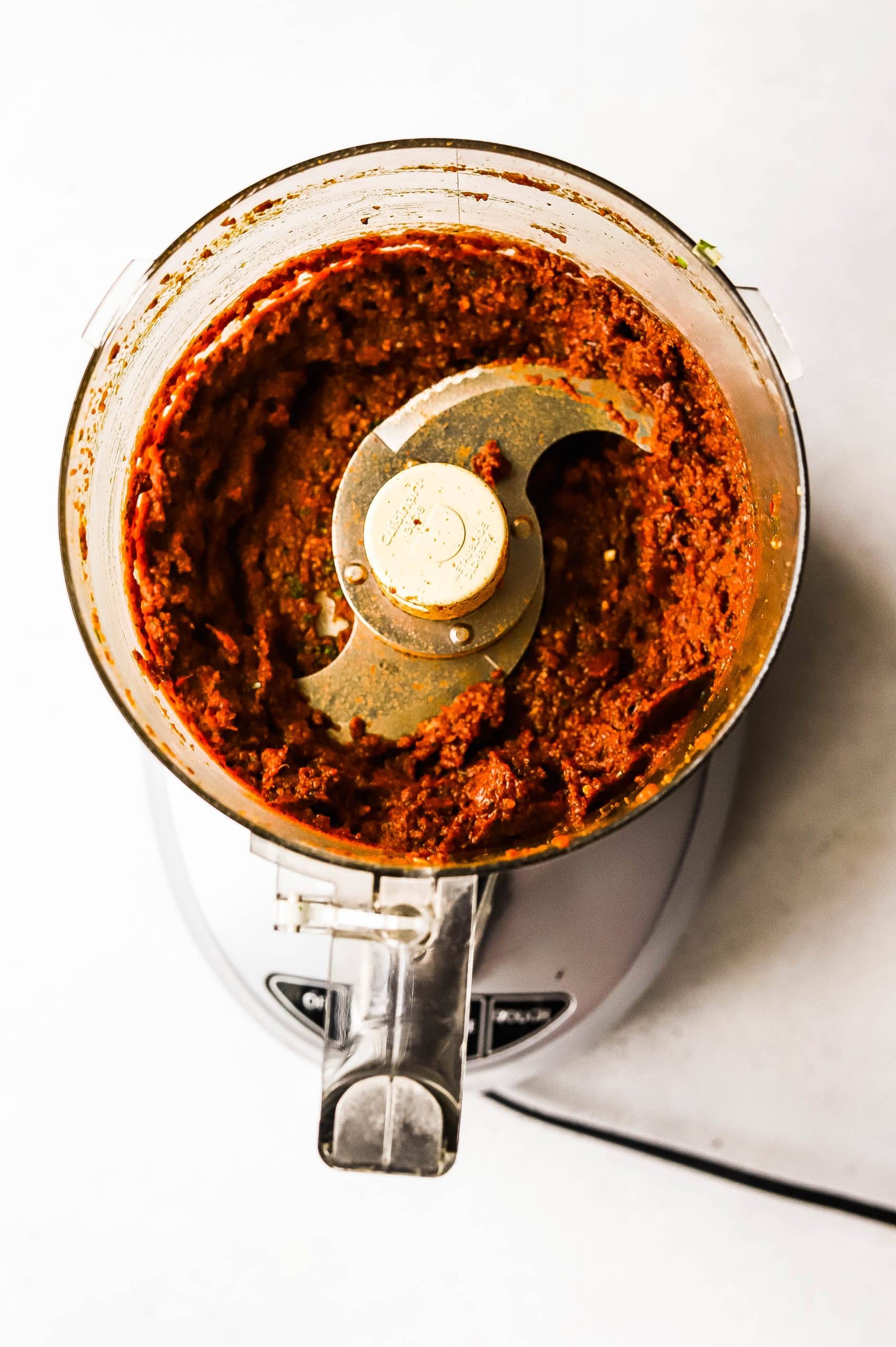 red curry paste after blending