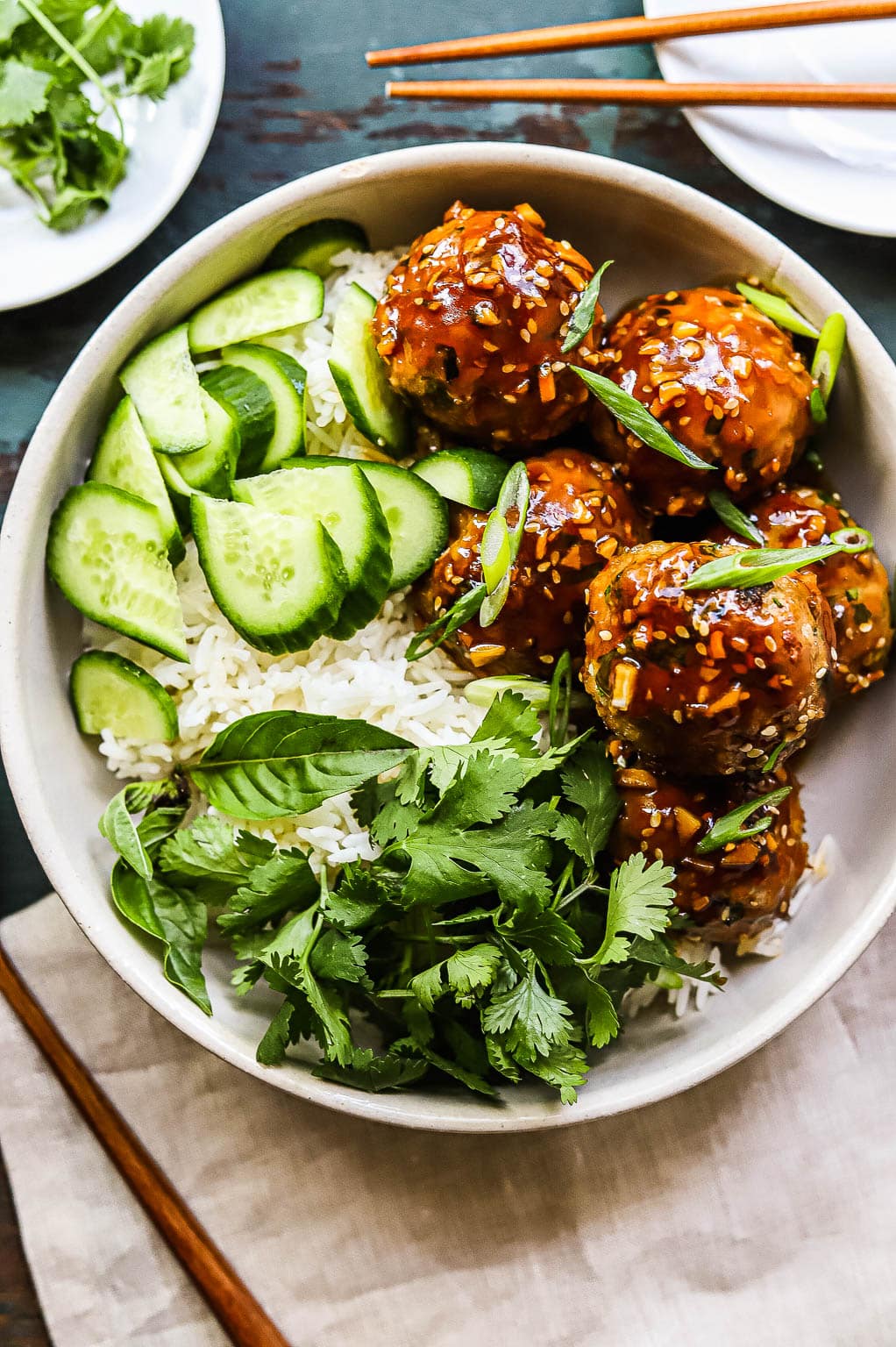 sesame ginger meatballs