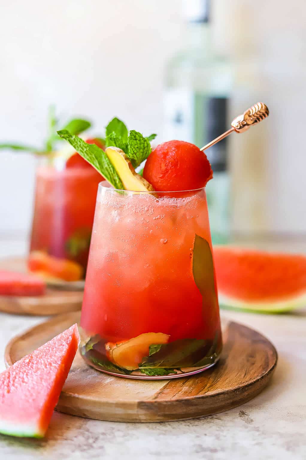 watermelon ginger mojito