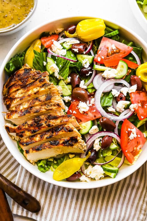 grilled greek chicken salad