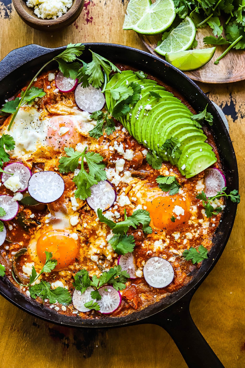 Mexican Breakfast Skillet with Refried Beans - SueBee Homemaker