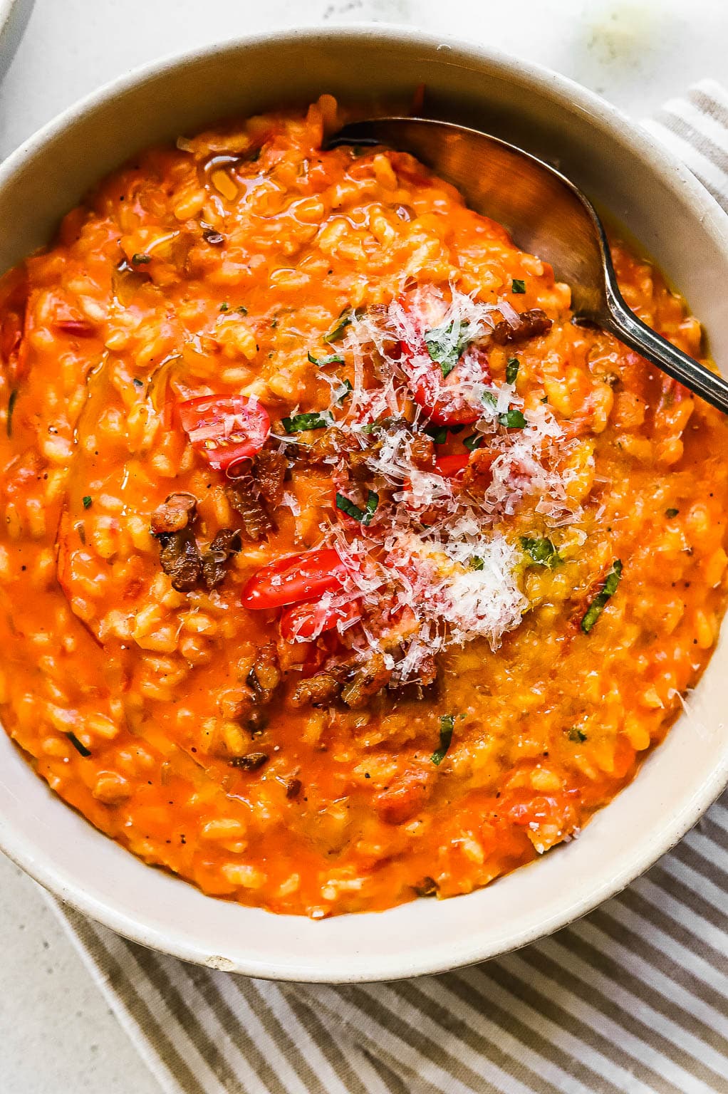 Fresh Creamy Tomato Risotto (with garden grown beefsteak tomatoes) —  Smartblend