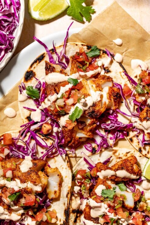 Blackened fish tacos