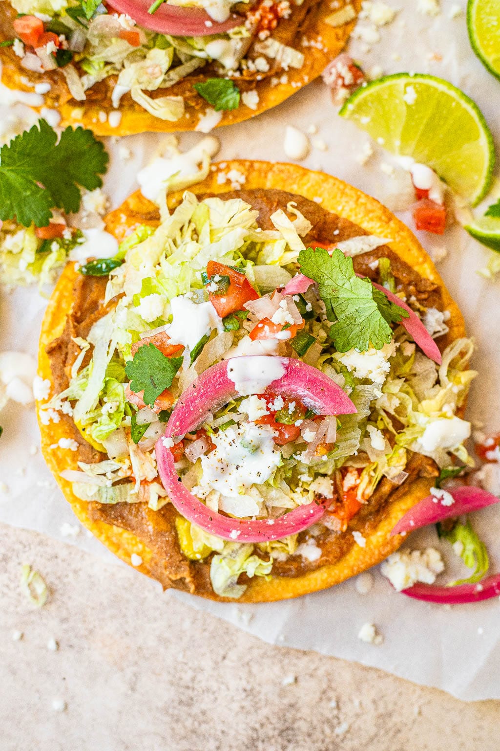 bean tostada recipe - Mexican recipes for Cinco de Mayo