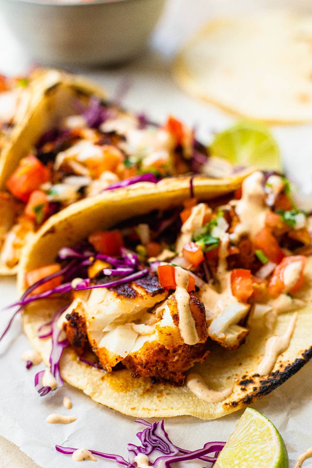 blackened fish tacos