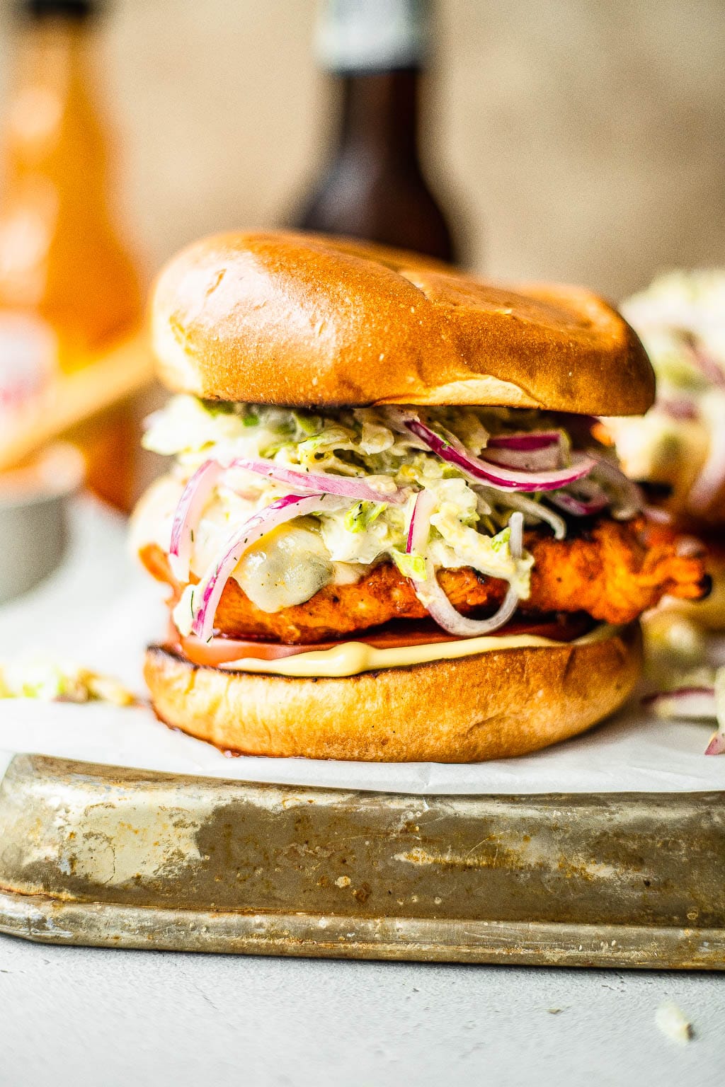 grilled buffalo chicken sandwiches