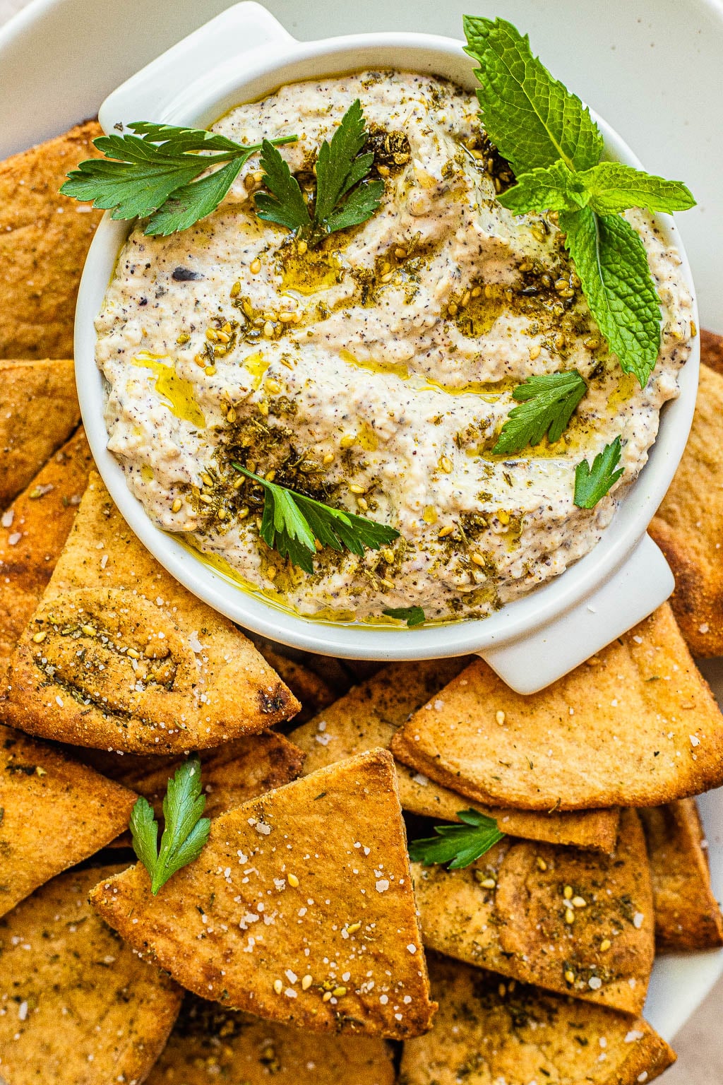 smoky eggplant dip - Valentine's Day Dinner Ideas