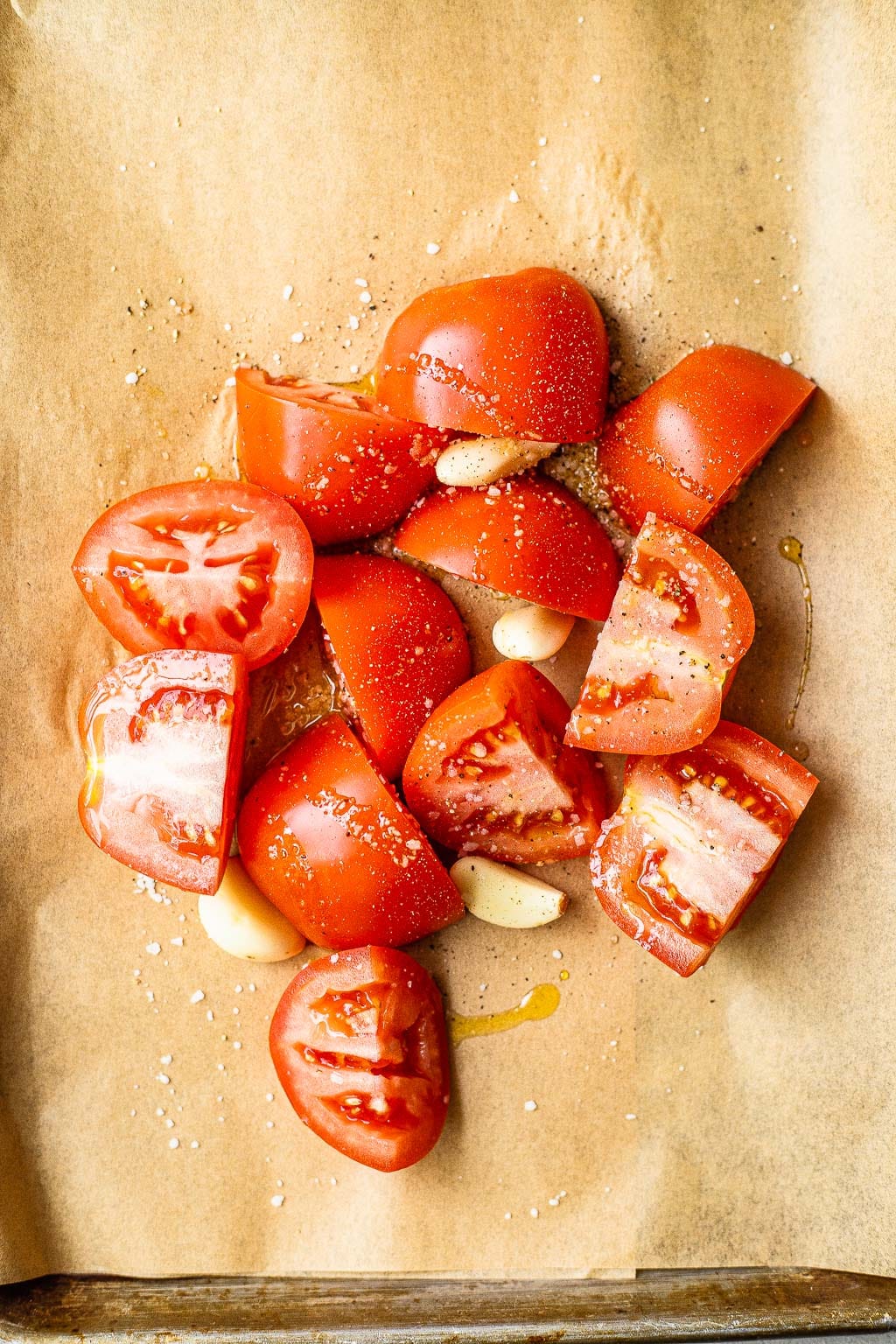 Tomatoes before roasting