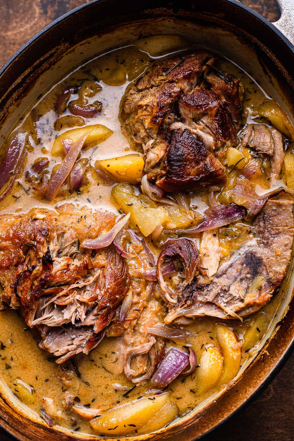 Apple Cider Braised Pork Shoulder