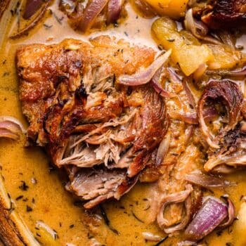 Apple Cider Braised Pork Shoulder - Ideas for Easter Dinner