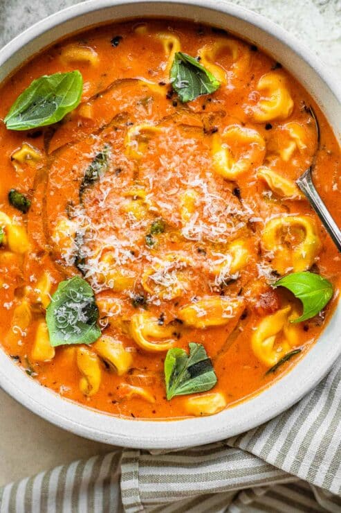 Tomato Tortellini Soup - Winter Soup Recipes