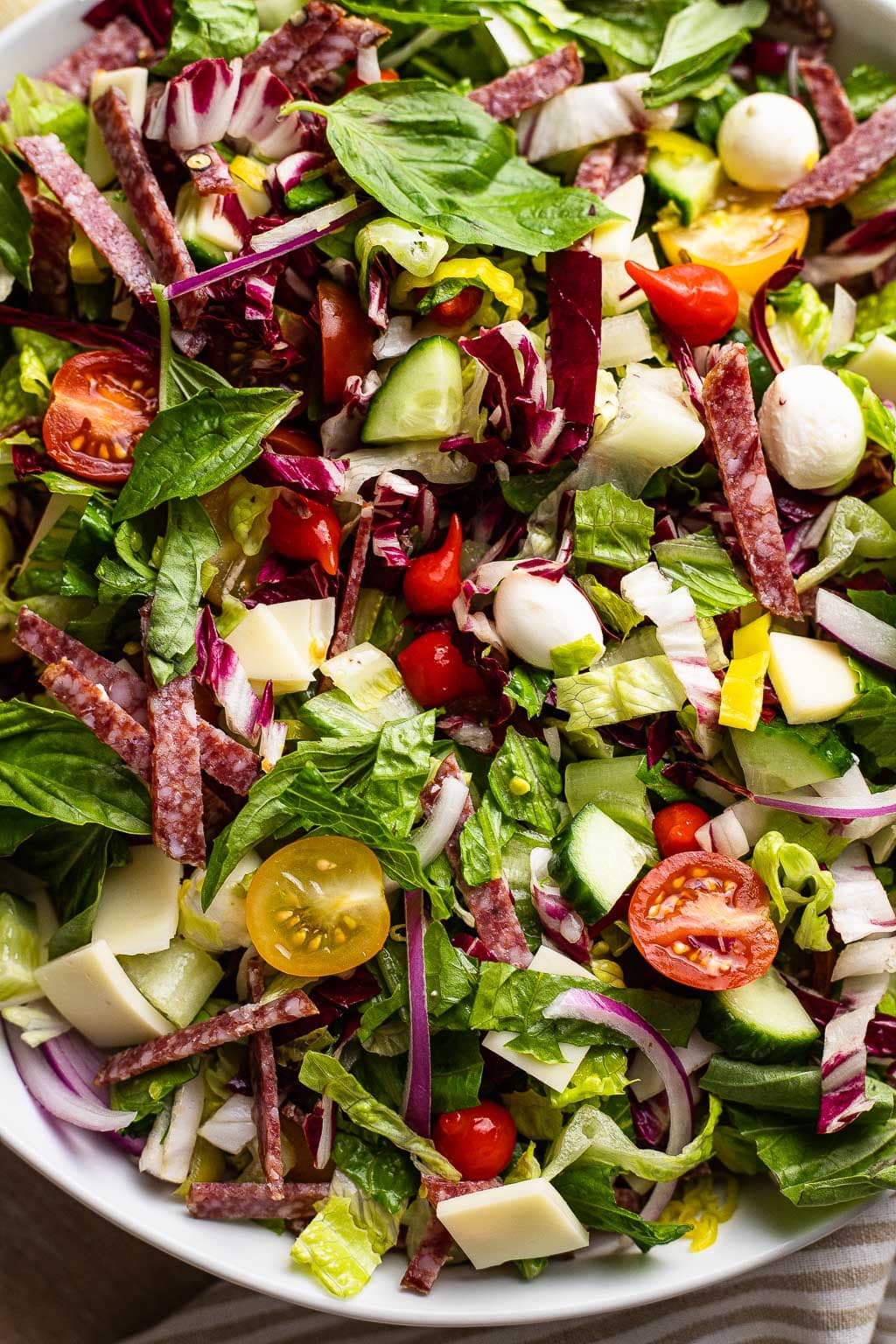 Italian Chopped Salad - Feeling Foodish