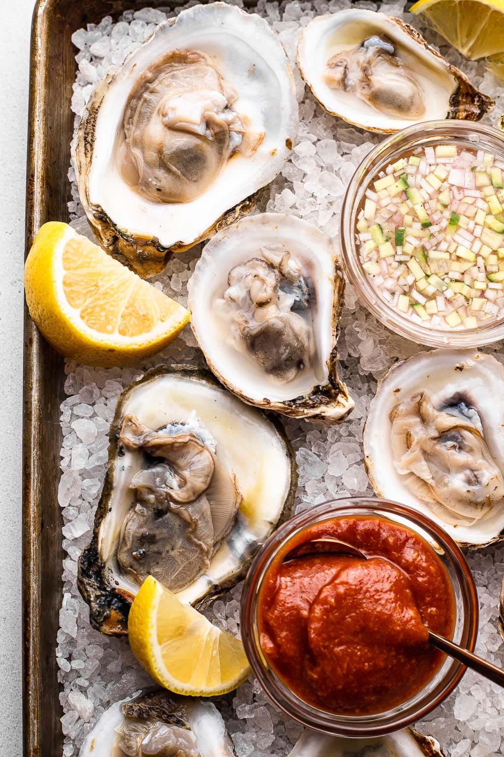 Oysters with Mignonette